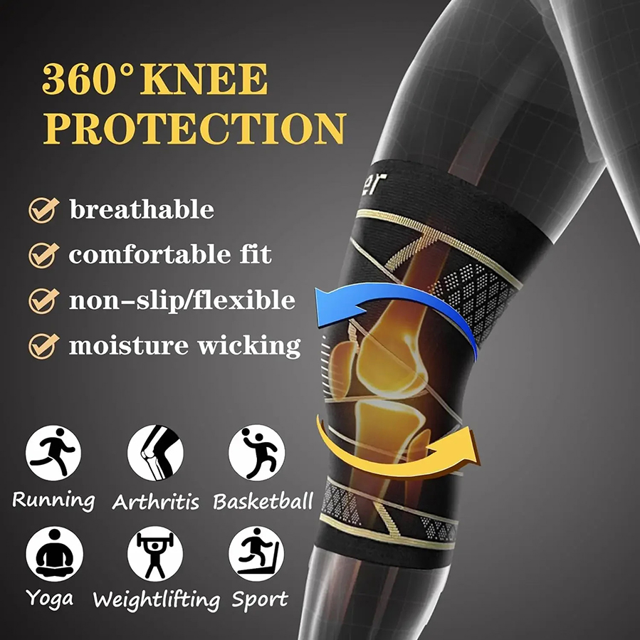 Copper Fiber Compression Knee  - đánh giá và giá Compression Sleeve Calf