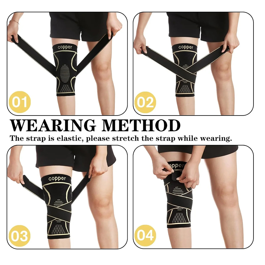 Copper Fiber Compression Knee  - đánh giá và giá Compression Sleeve Calf